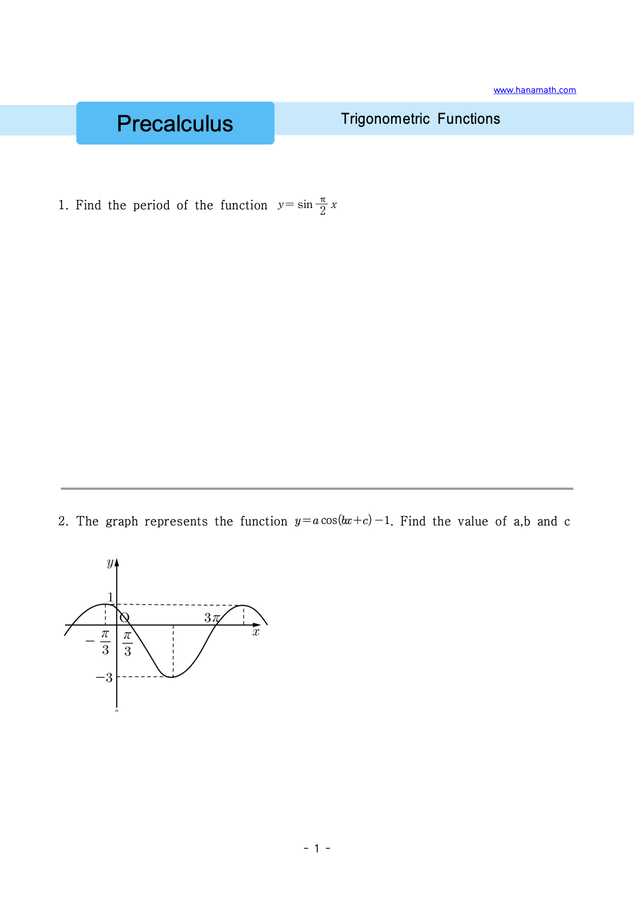 Trigonometry Revision Worksheet.pdf Trigonometry worksheets pdf | Hana Math