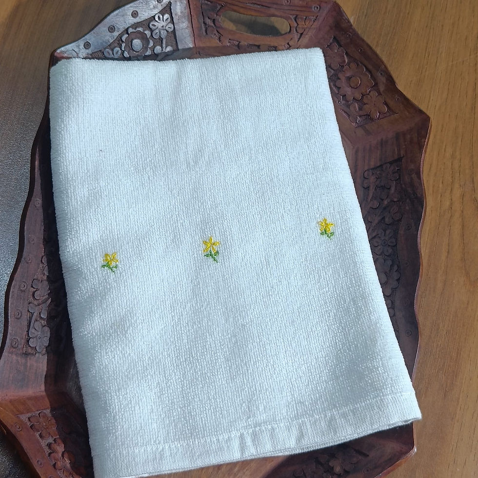 Hand Embroidery Hand Towel