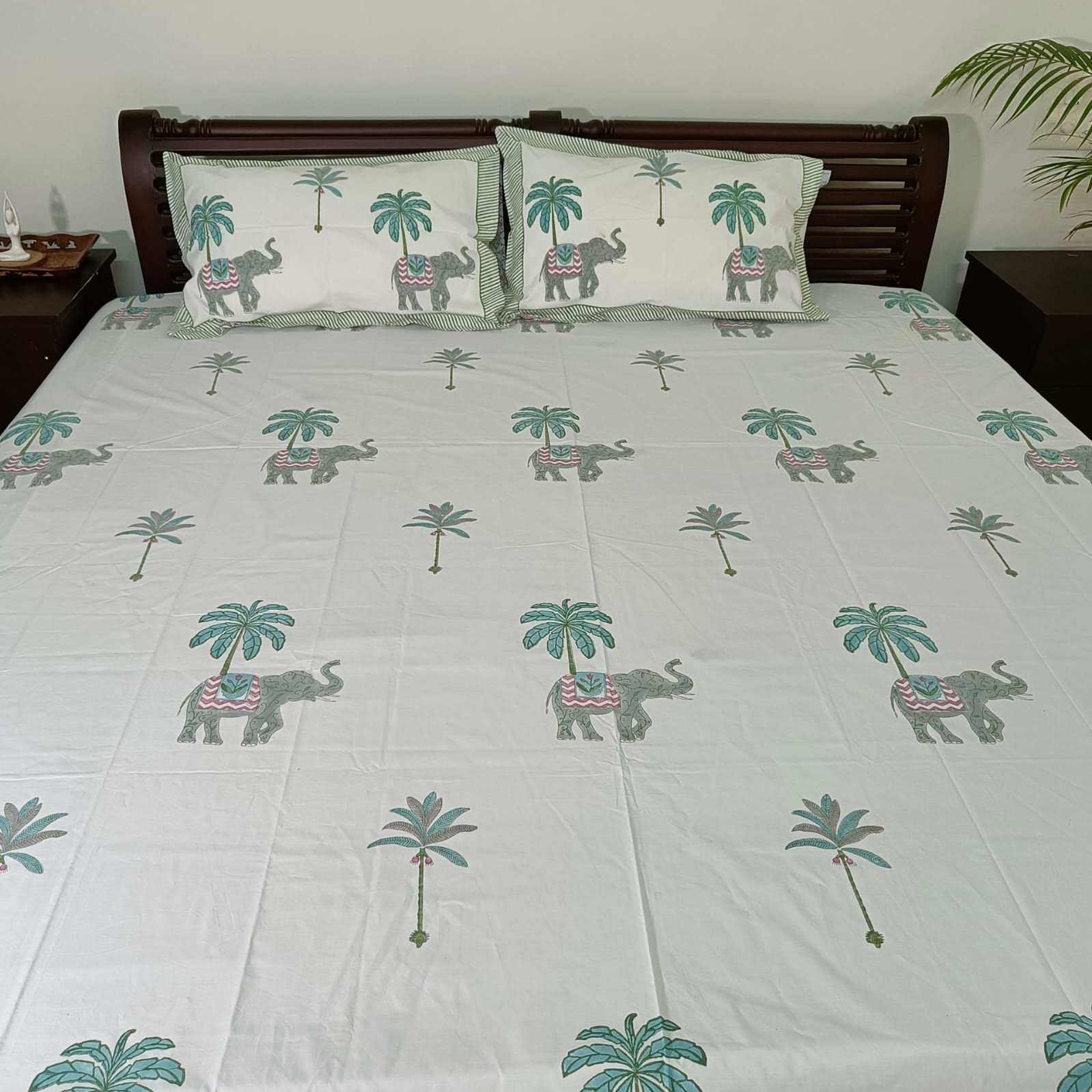 Hand Block Print Bedsheet- Percale Super fine cotton