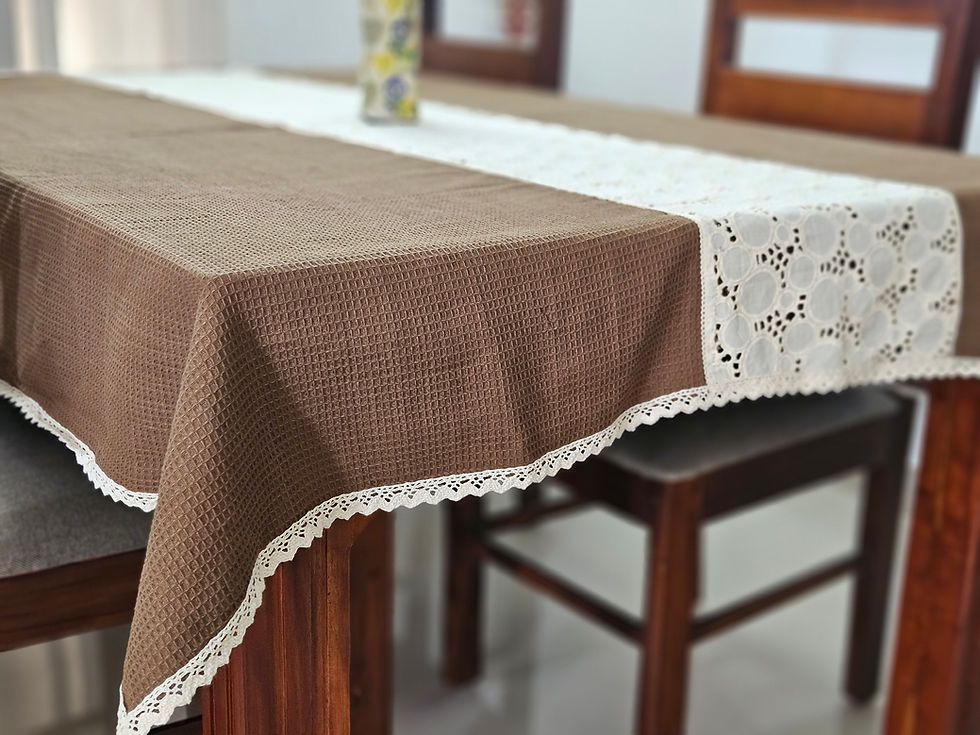 Honeycomb Tablecloth with Hakoba detailing