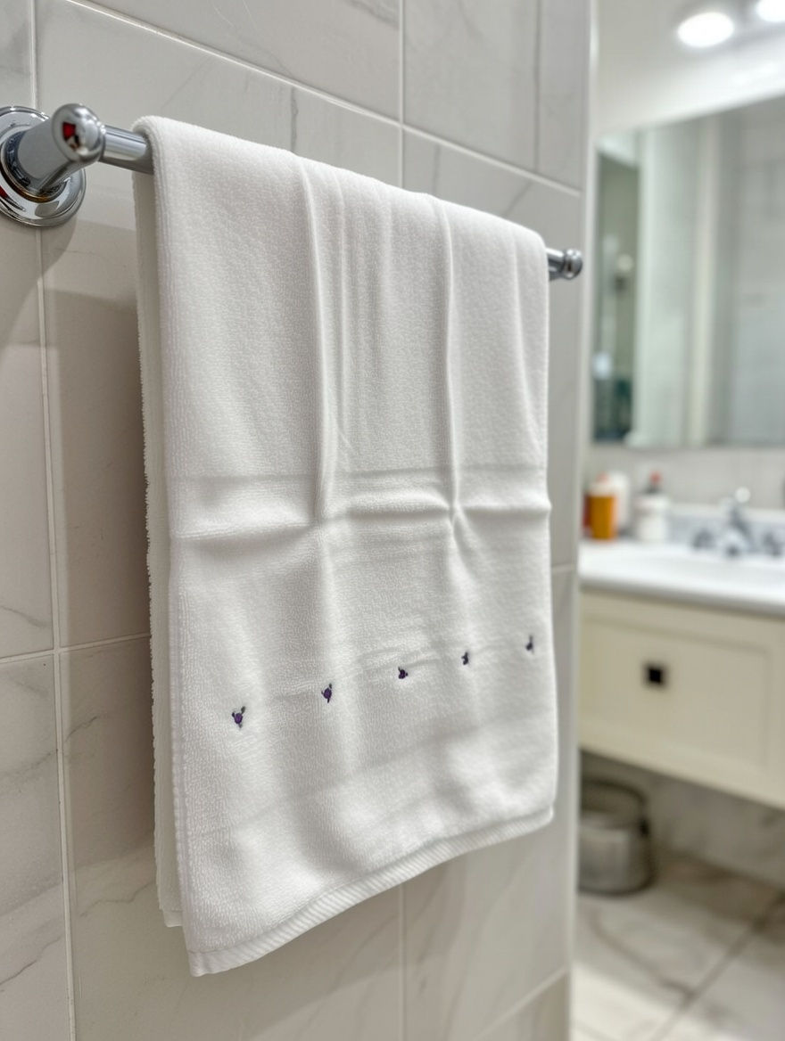 Thumbnail: Hand Embroidery Bath Towel 