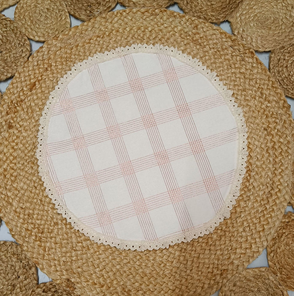 Thumbnail: Onam Kasavu Round Placemat 