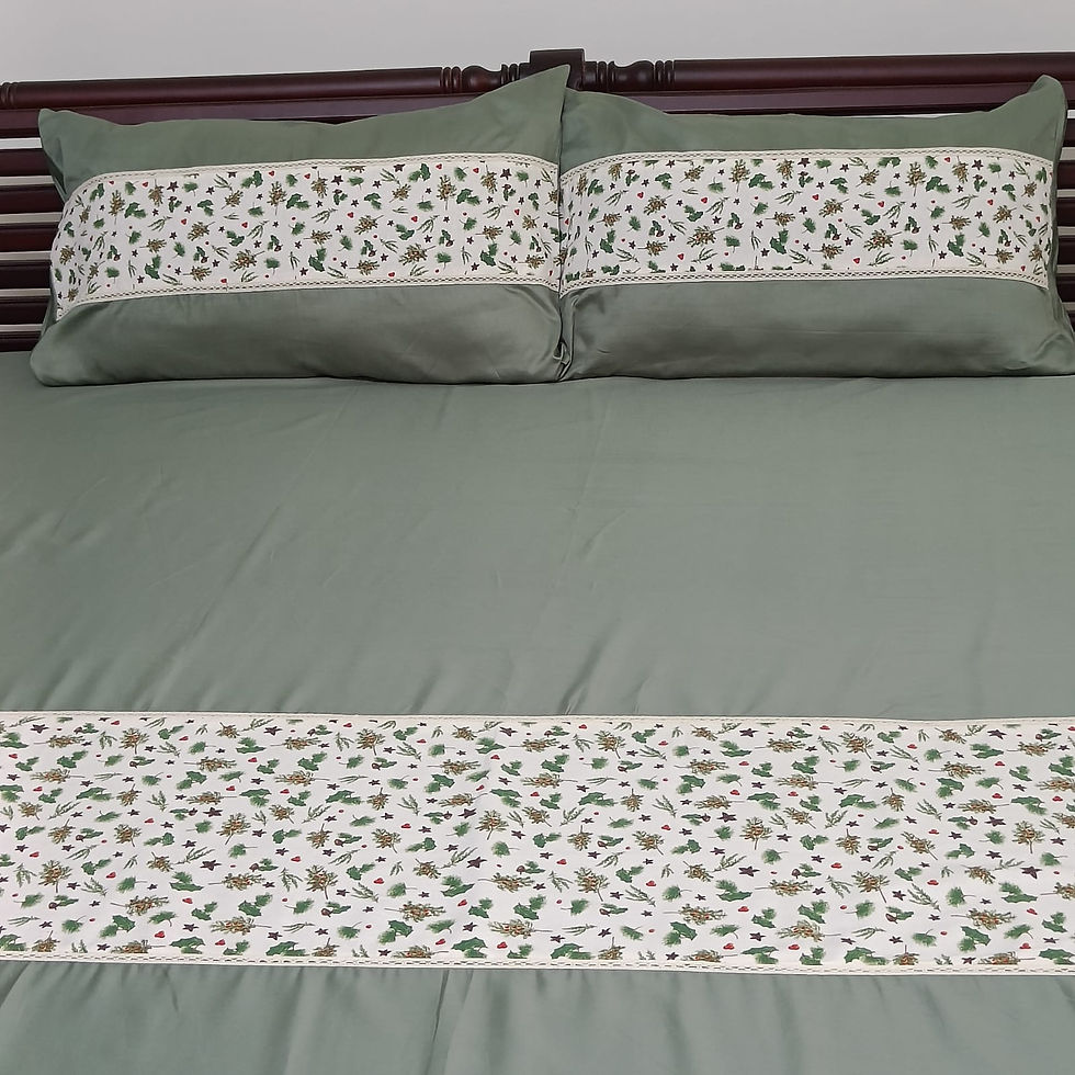 Thumbnail: Premium Cotton Christmas Theme Bedsheet 
