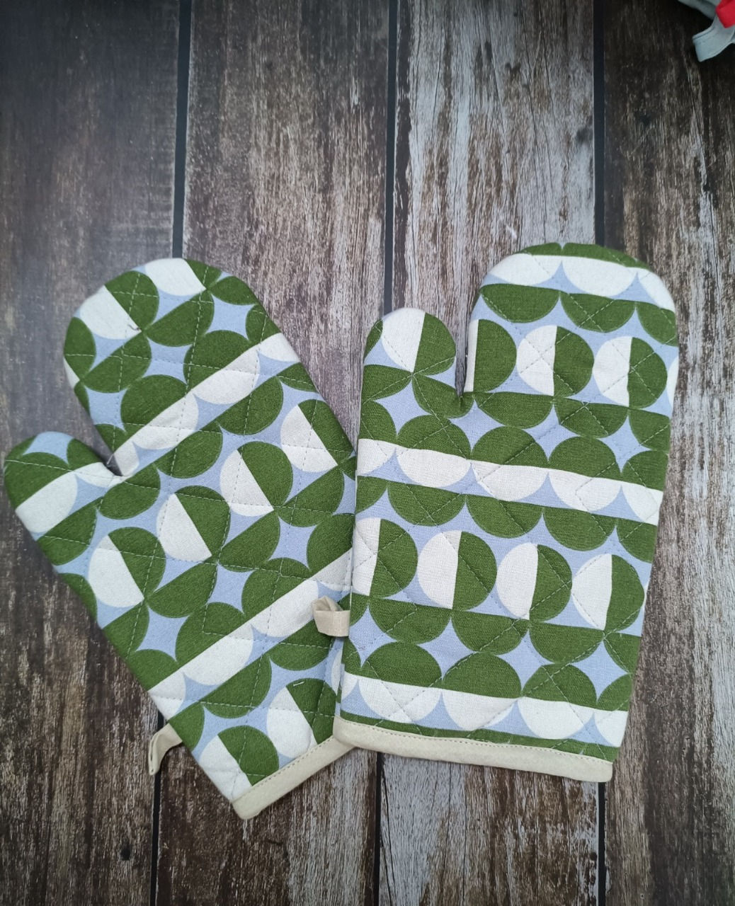 Cotton Oven Mittens - 1 Pcs