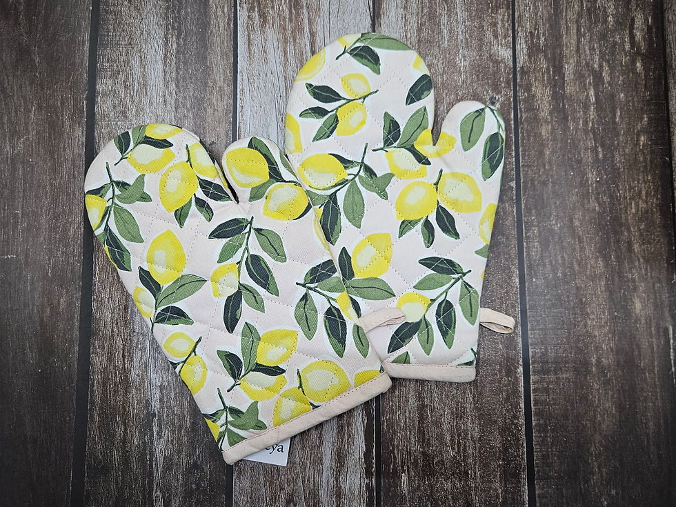 Cotton Oven Mittens - 1 Pcs