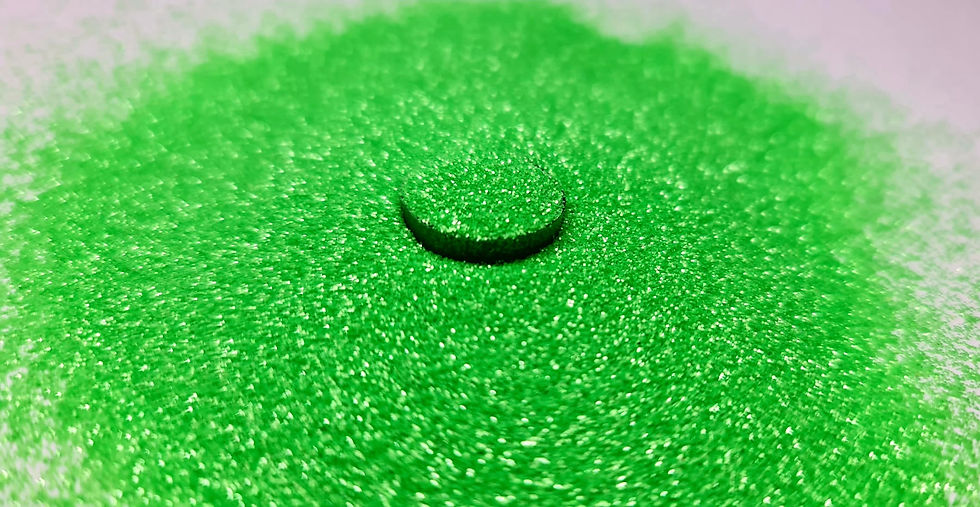 Miniaturbild: Fluorgrün – Glitzer fein
