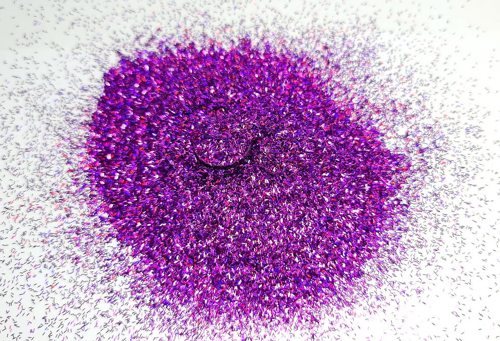 Miniaturbild: Lila Lametta 0,8 mm – Glitzerform