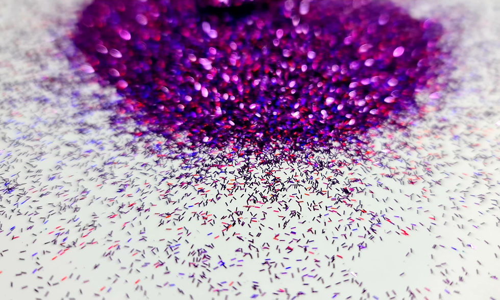 Miniaturbild: Lila Lametta 0,8 mm – Glitzerform