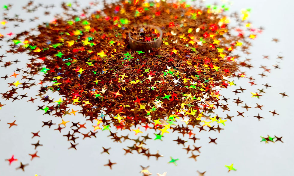 Thumbnail: Copper Point Star 4mm - Glitter Shape