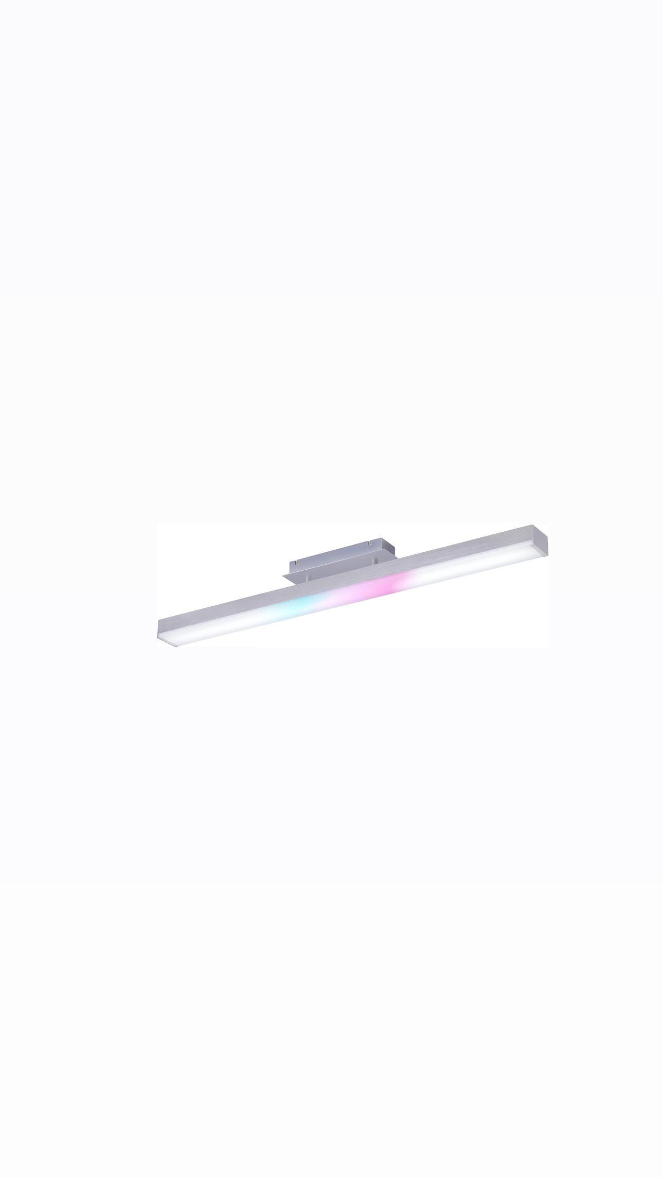TRIO - Plafonnier rectangle LED LIVARO RGB + télécommande 