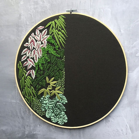 Green Wall Embroidery