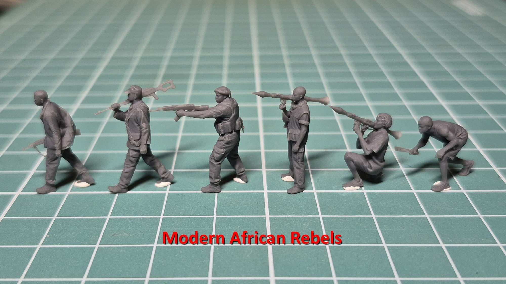 Modern African Rebels /price 1pcs/  1:72