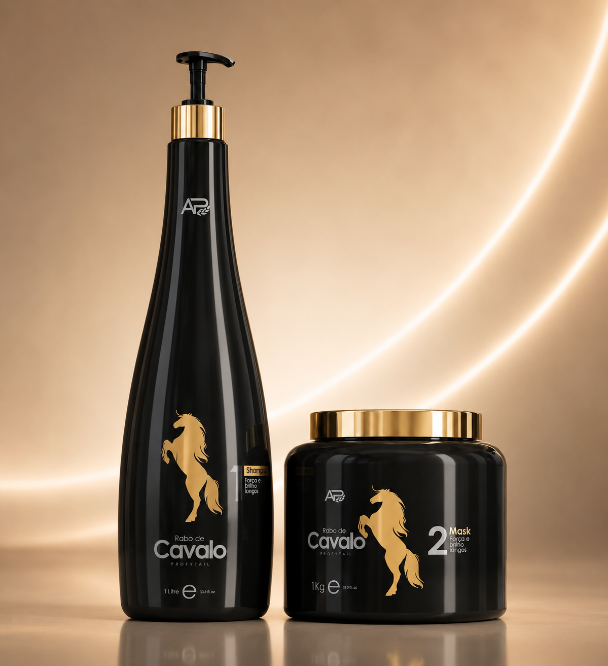 Rabo de Cavalo Hair Growth Set – Professional Shampoo & Treatment Mask