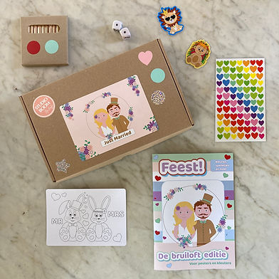 Bruiloftpakket voor peuters en kleuters €10,-
