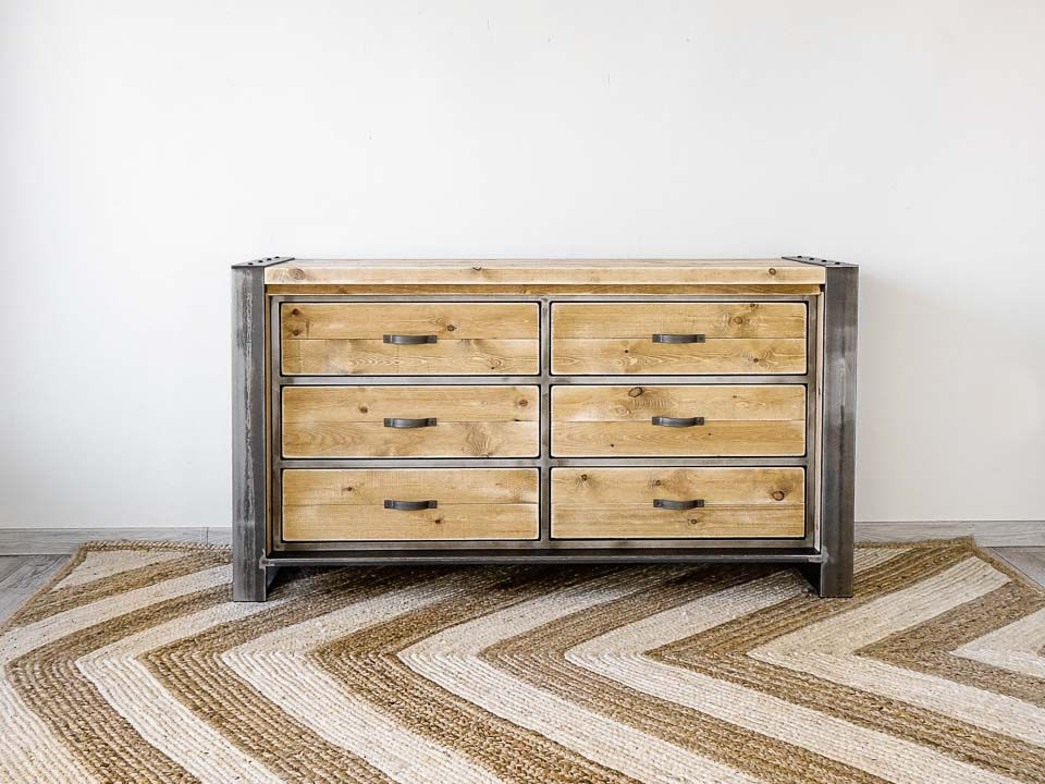 Miniatură: Comodă din lemn masiv FACTORY PINE 2