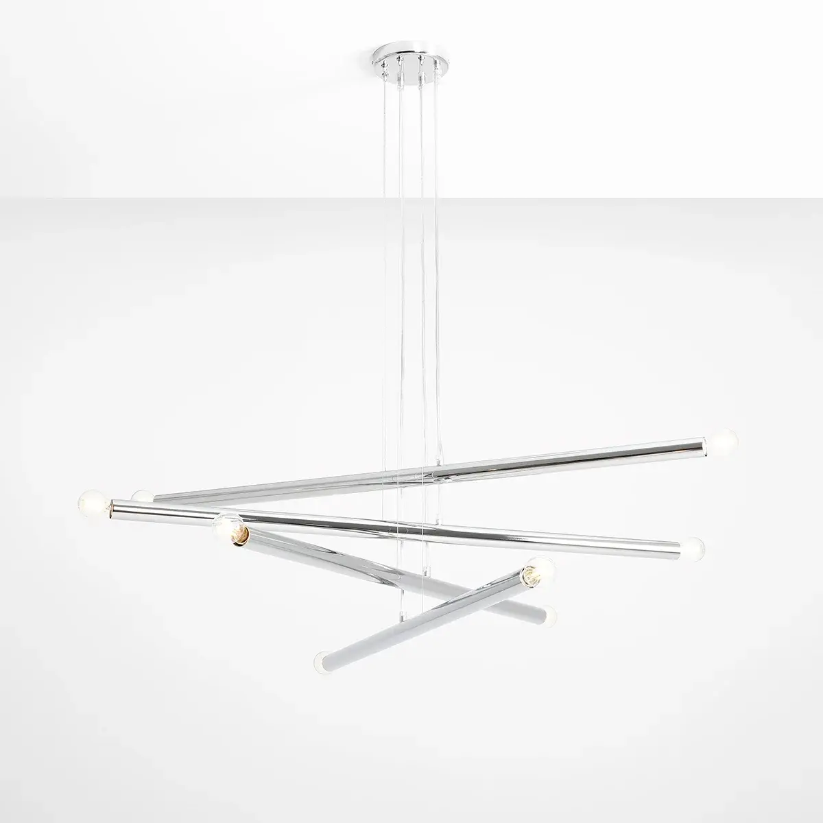Lustră Tubo 8 Chrome
