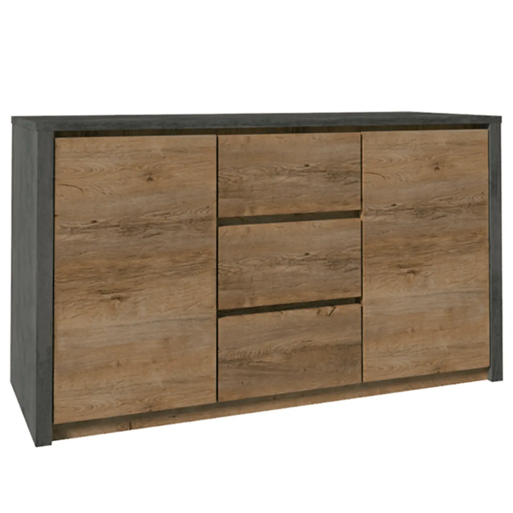 Comodă MONTANA K2DP stejar lefkas închis