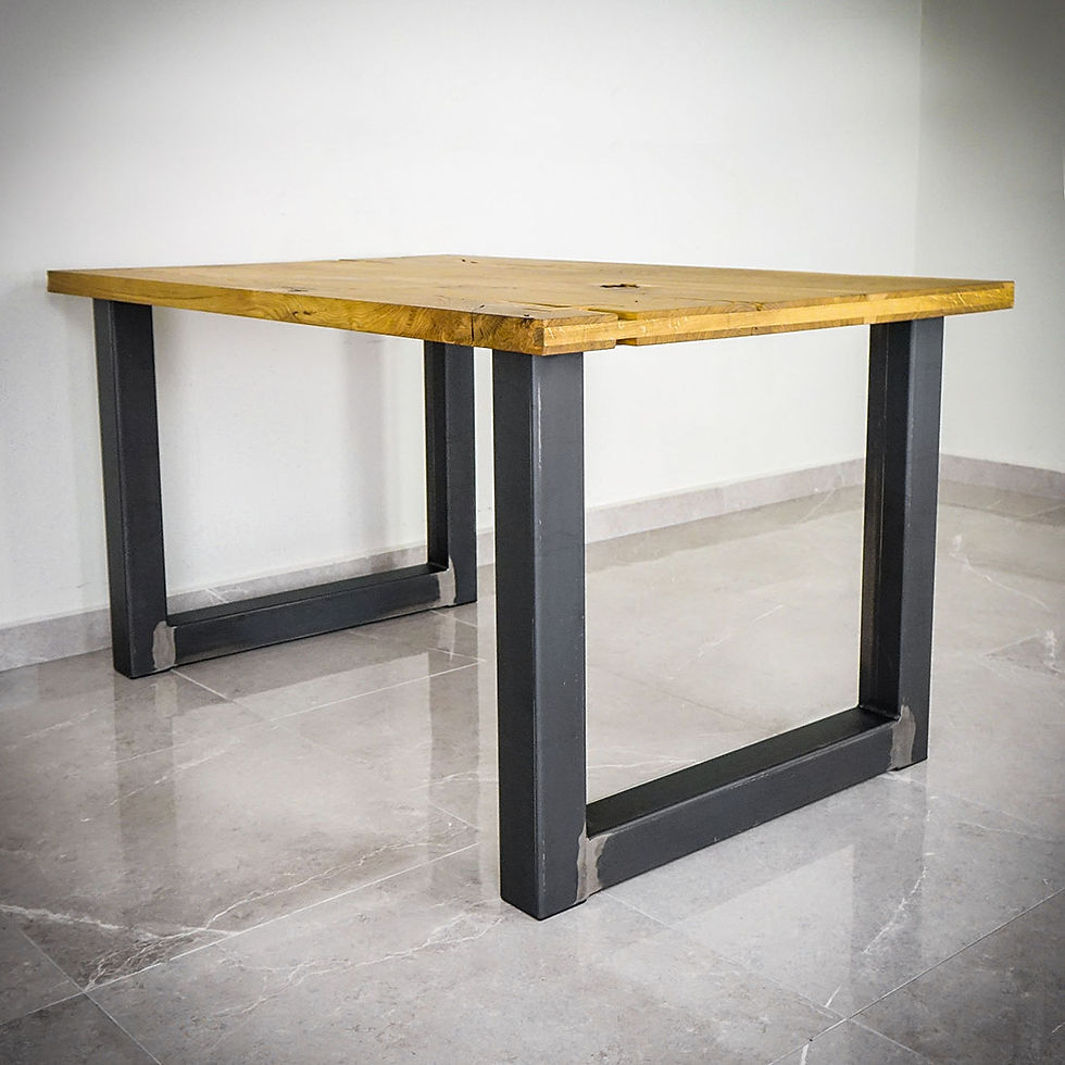 Miniatură: Set 2 picioare metalice de masă TYPE U steel