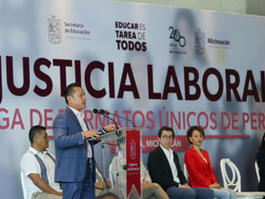 "Con Bedolla, la justicia laboral ha llegado al magisterio michoacano": Torres Piña