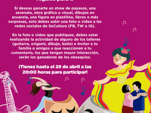 Participa y gana con #CulturaEnTuCasa