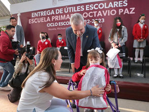 Gobierno de Michoacán invierte 178 mdp en útiles, materiales didácticos y mejoría de escuelas