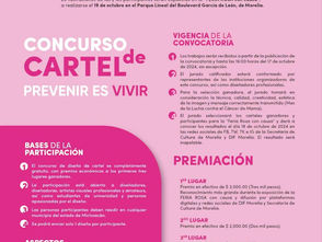 DIF Morelia y Secretaría de Cultura invitan al concurso de cartel 'Prevenir es vivir'