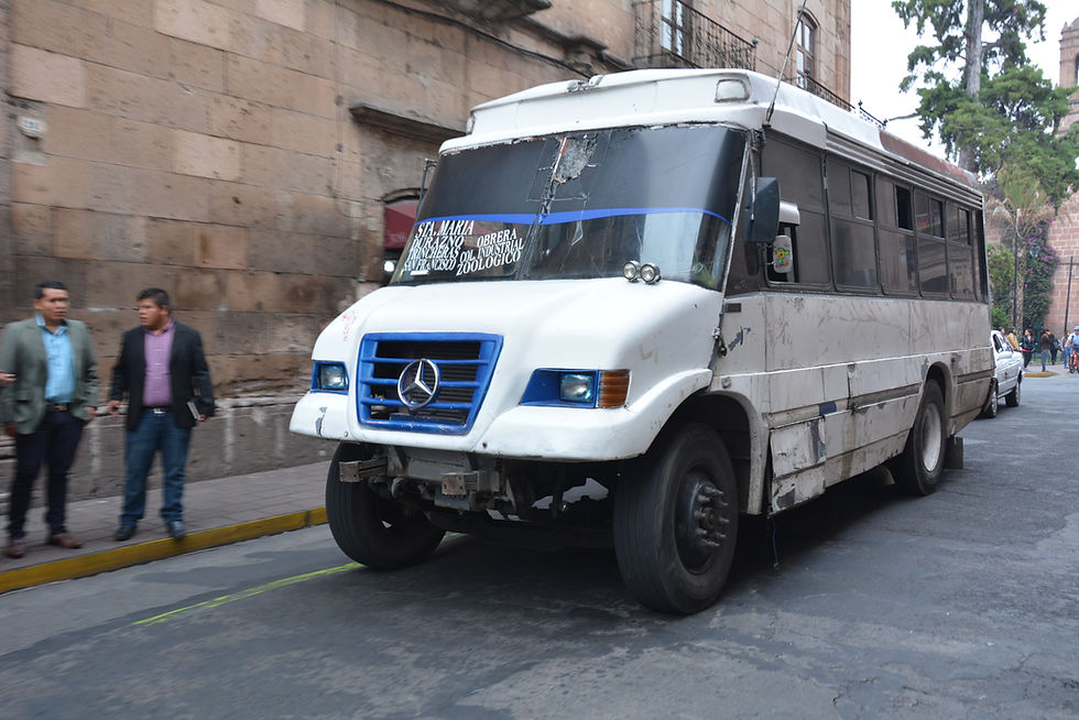 Transporte público en Morelia, Michoacan.