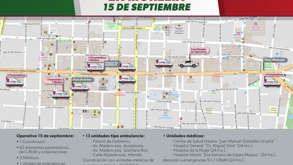 SSM despliega operativo médico con 64 profesionales y 13 ambulancias por fiestas patrias