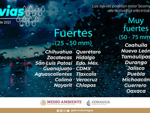 Ante lluvias fuertes, PC reitera recomendaciones de autocuidado