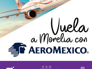 Celebra Alfonso Martínez reapertura de ruta aérea CDMX-Morelia, Morelia-CDMX