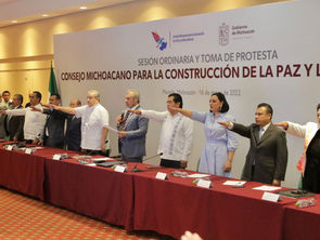 Bedolla toma protesta al Consejo Michoacano para la Construcción de la Paz y la Reconciliación