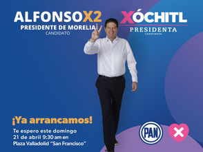 Invita Alfonso Martínez al arranque oficial de campaña, este domingo en Plaza Valladolid