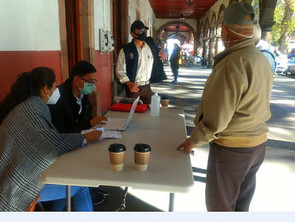 GOBIERNO DE PÁTZCUARO INSTALA MÓDULO PARA REGISTRO DE ADULTOS MAYORES QUE RECIBIRÁN VACUNA COVID