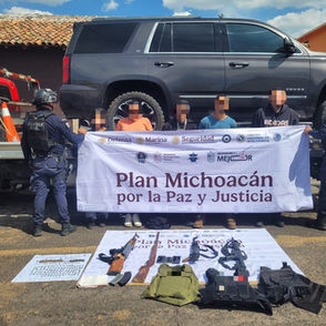 SSP detiene a 5 personas en posesión de armas de fuego y droga