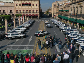 Entrega Raúl Morón cámaras y patrullas a Policía de Morelia