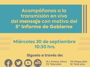 Virtual, Quinto Informe de Gobierno de Silvano Aureoles