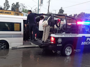 Realiza SSP labores viales ante encharcamientos por lluvias en Morelia