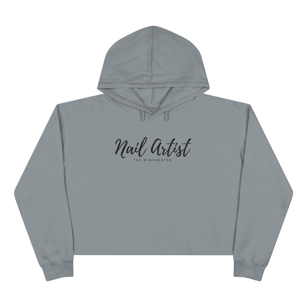 Thumbnail: Nail Artist Technician Crop Hoodie