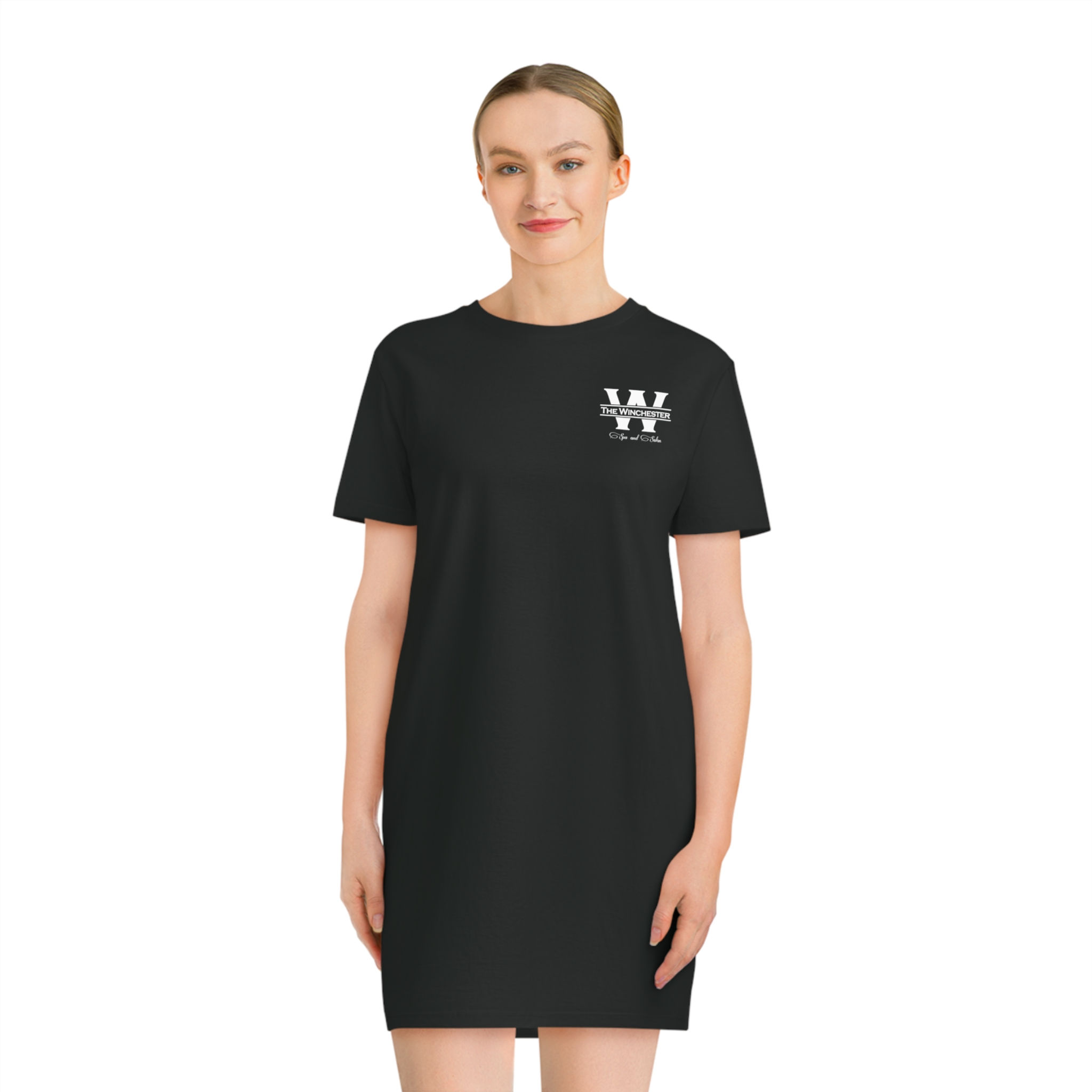 Winchester Logo Black Dress - Spinner T-Shirt Dress