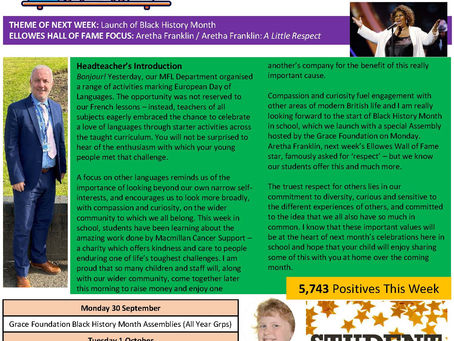 Newsletter - 11th October 2024