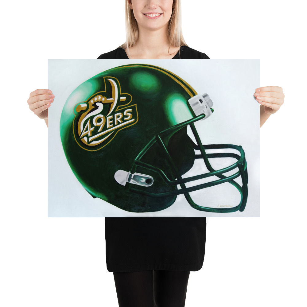 'Niner Nation' Football Helmet