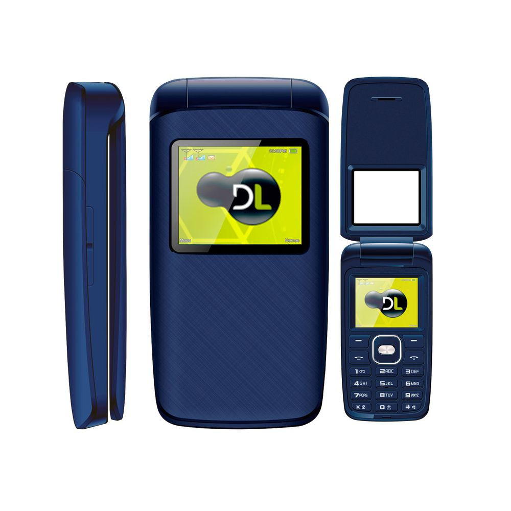 Celular DL YC-335, Tela de 1.77, Câmera VGA, MP3, Rádio FM, Dual Chip - AZUL