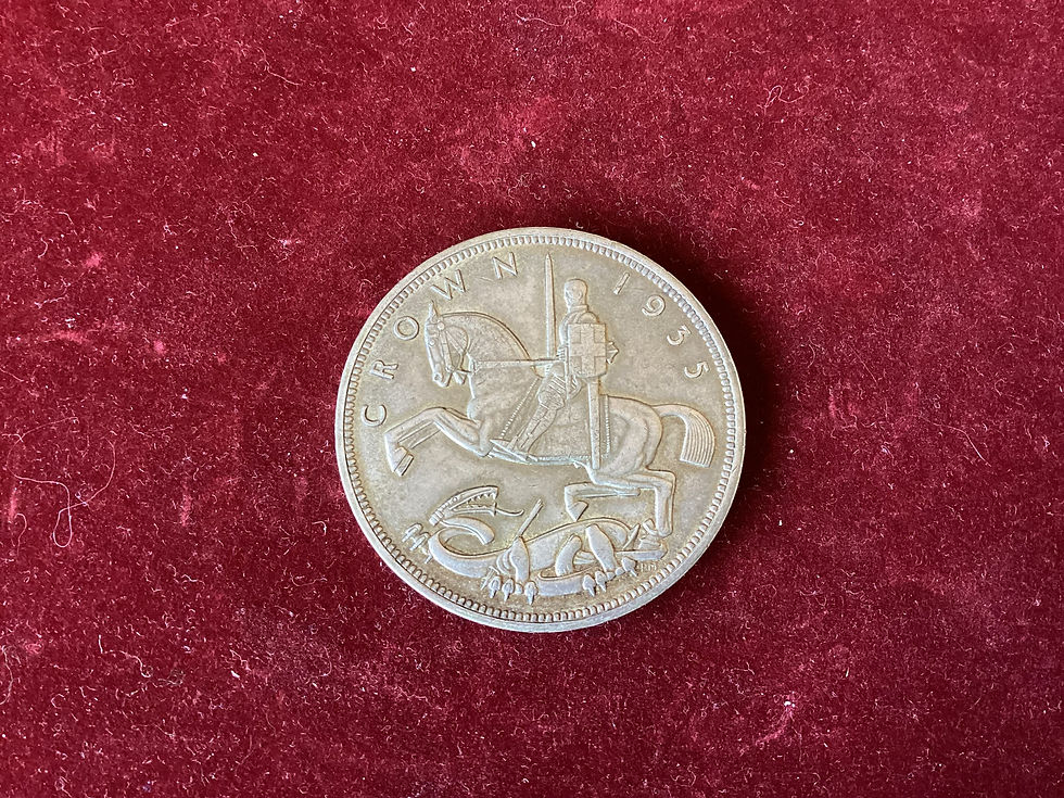 Thumbnail: 1935 King George v Silver Jubilee Rocking Horse Crown