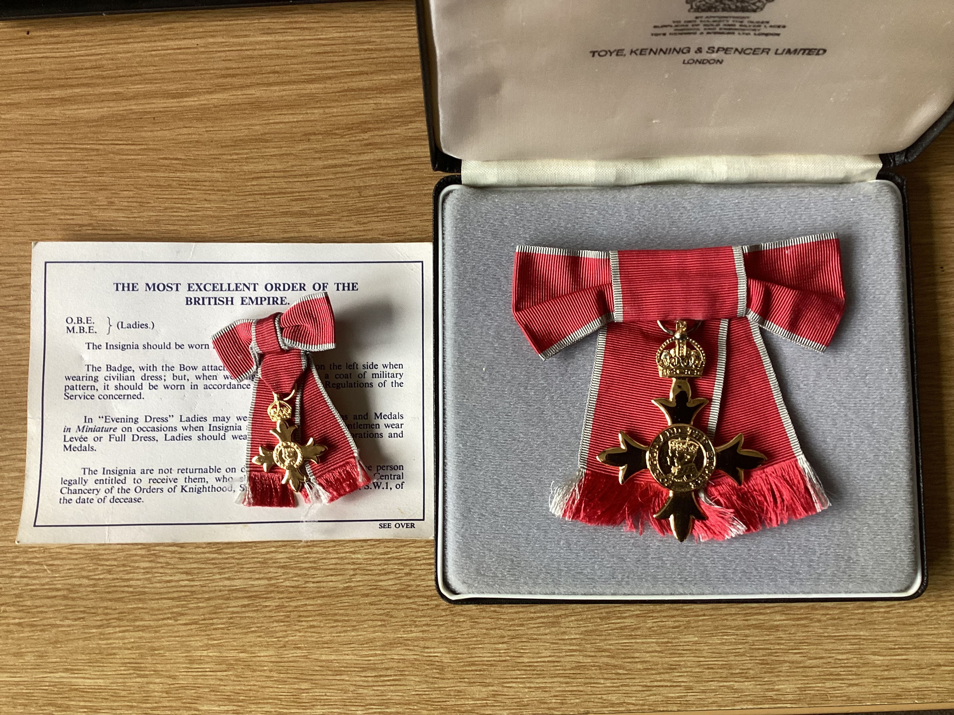 The Most Excellent Order of the British Empire, O.B.E. (Civil) Officer’s 2nd typ