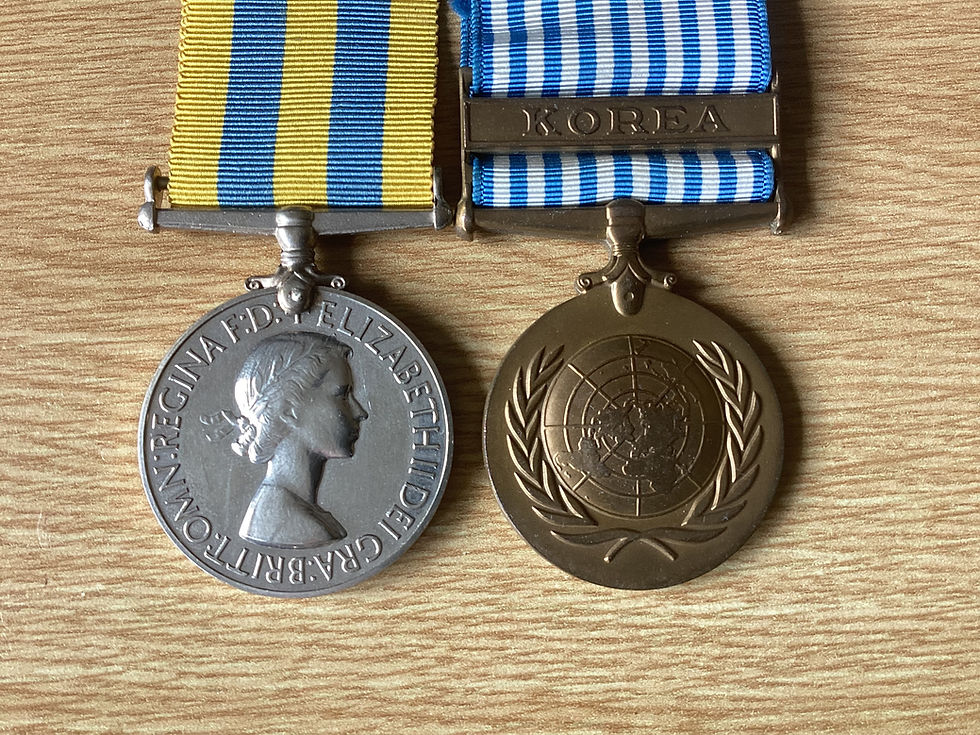 Thumbnail: Korean War Campaign Medal Pair: A.Cowell Royal Signals