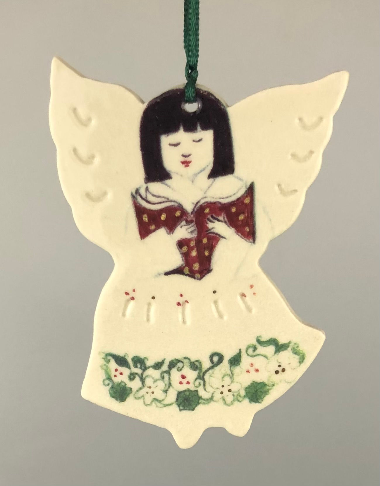 Little Angel with Book Ornament
