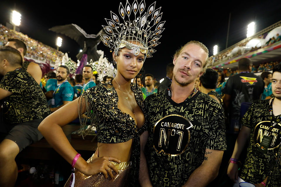 DJ Diplo e Lais Ribeiro