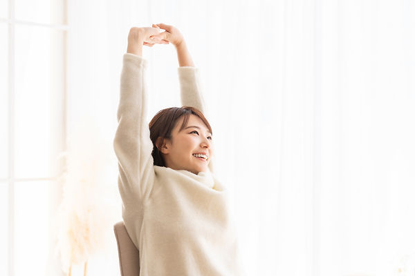 笑顔の女性
