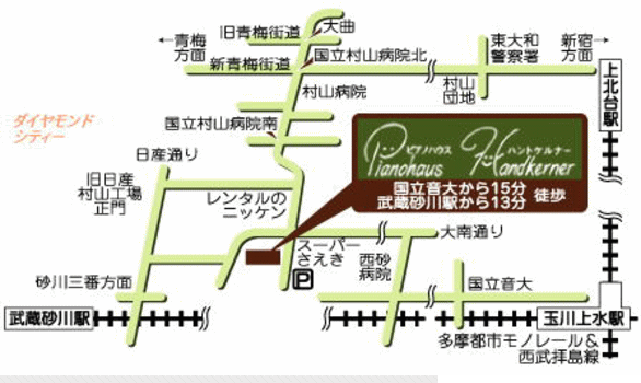 ピアノハウスハントケルナー簡易地図