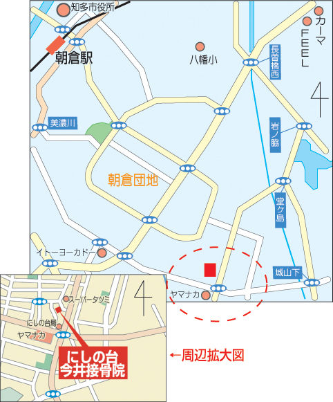 にしの台 今井接骨院地図